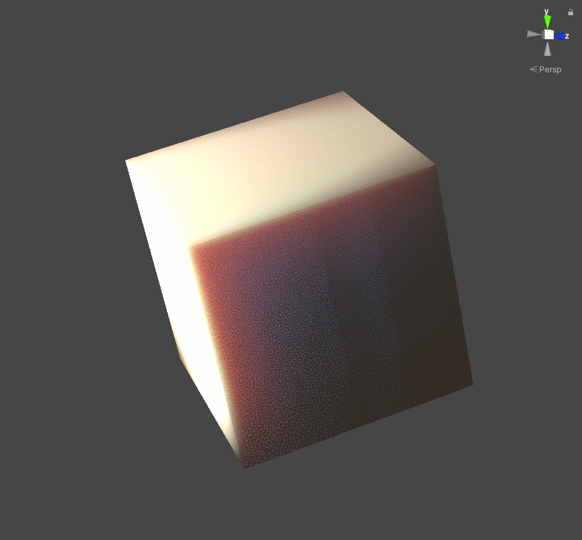 A cube made of virtual skin, one of many tools used to test iterations of Level Exâs skin rendering technology.